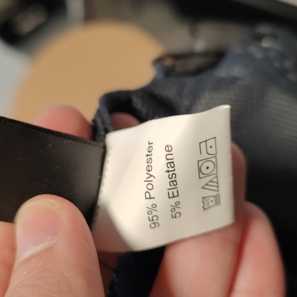 Geometric athletic jacket with mesh lining size XS navy blue - Picture 5 of 6